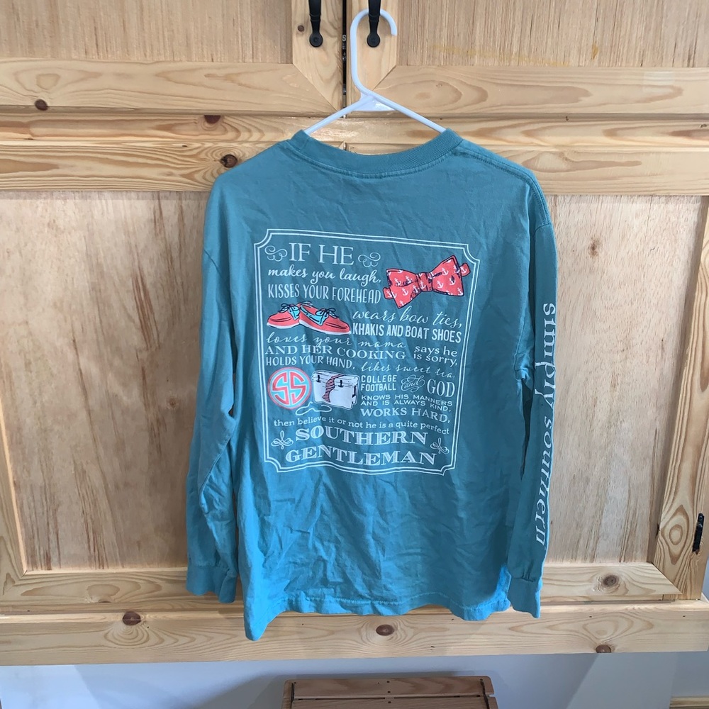 Simply Southern long sleeve graphic tee shirt size M